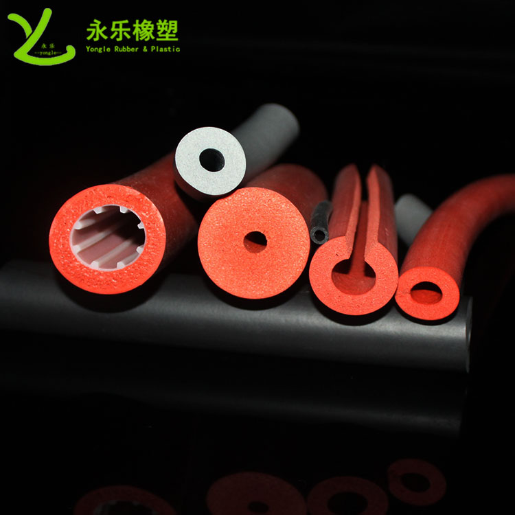 發(fā)泡硅膠管，擠出發(fā)泡硅膠管，耐高溫發(fā)泡硅膠管