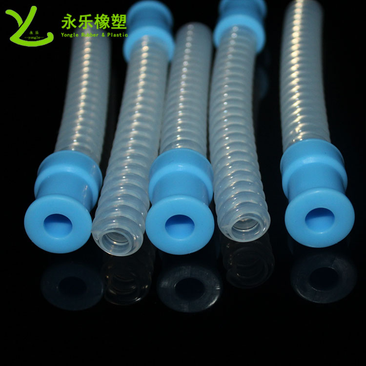 河北呼吸機(jī)硅膠波紋管，醫(yī)用硅膠波紋管，無(wú)氣味硅膠波紋管