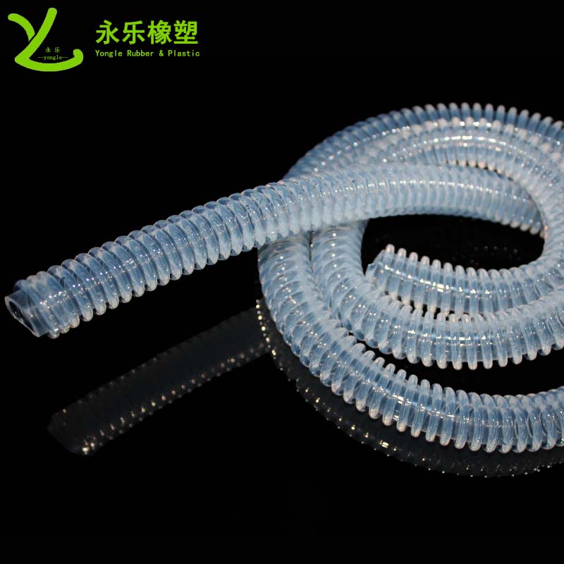 寧河呼吸機(jī)硅膠波紋管,兒童硅膠呼吸回路,食品醫(yī)療硅膠螺旋回路管