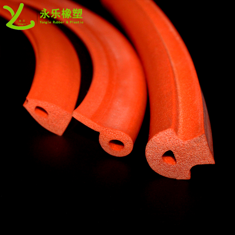 擠出發(fā)泡密封條，定制硅膠發(fā)泡密封條，耐高溫發(fā)泡硅膠密封條