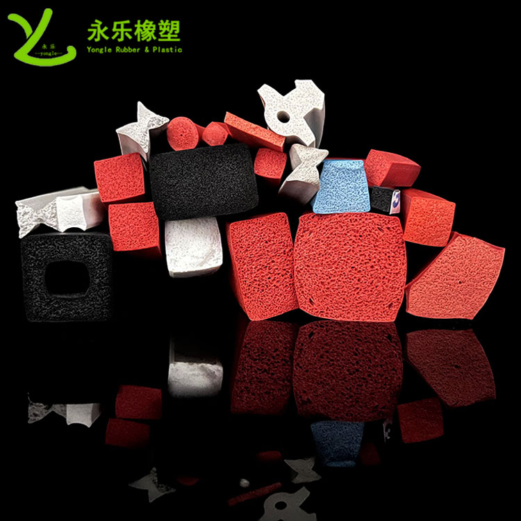 河西擠出發(fā)泡硅膠條，防水發(fā)泡硅膠條，耐高溫發(fā)泡硅膠條
