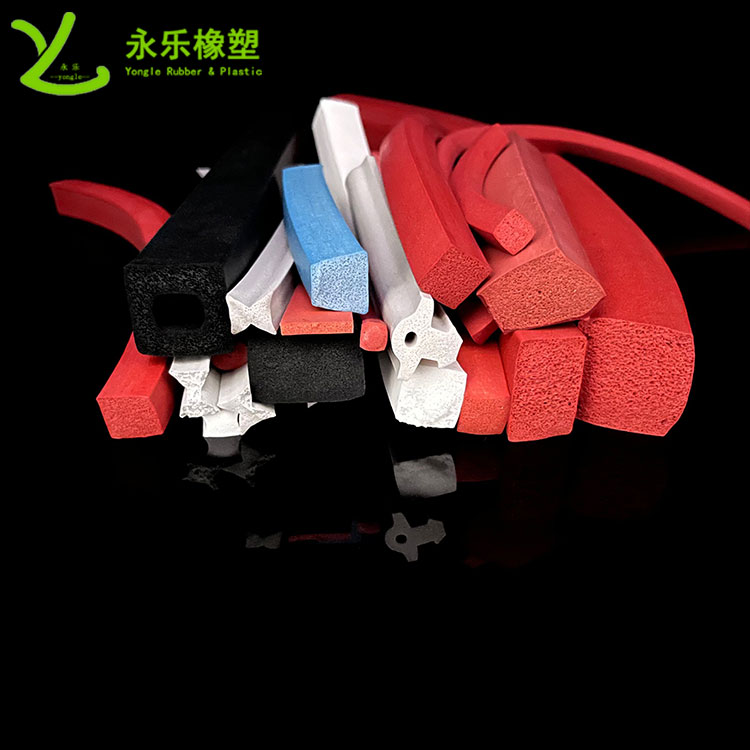 河西擠出發(fā)泡硅膠條，防水發(fā)泡硅膠條，耐高溫發(fā)泡硅膠條