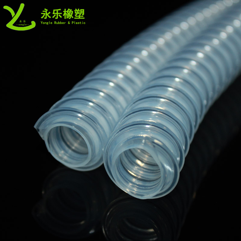 靜海醫(yī)用波紋硅膠管,螺紋式硅膠管,進口多腔輸送硅膠管