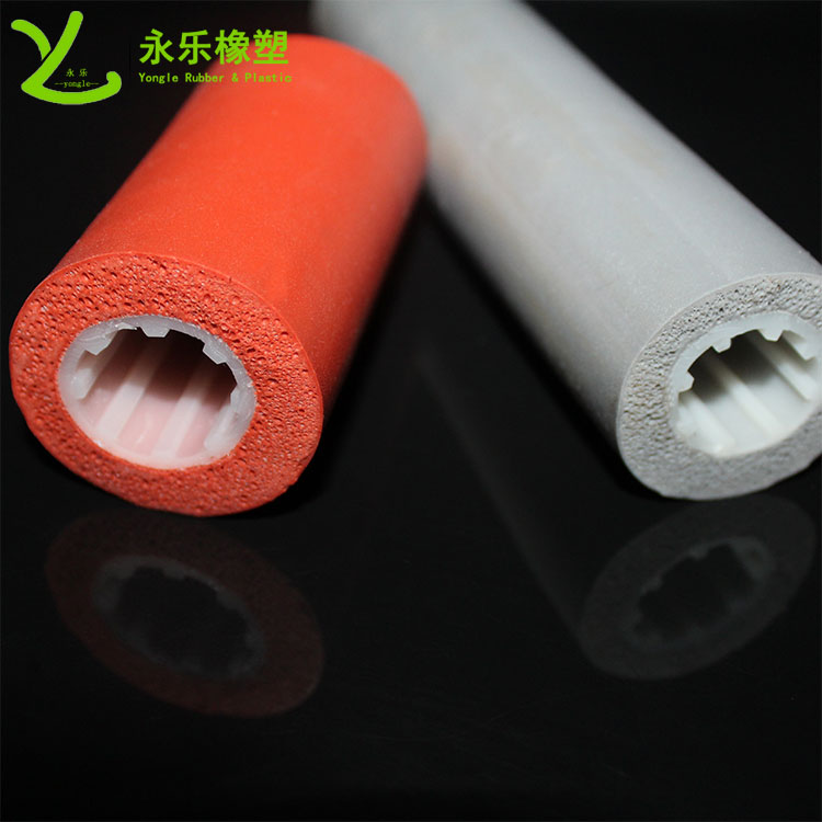 復合發(fā)泡硅膠管，耐高溫發(fā)泡硅膠管，保溫發(fā)泡硅膠管