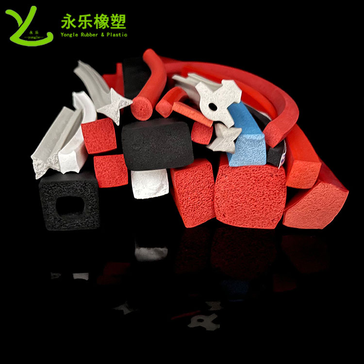 河西擠出發(fā)泡硅膠條，防水發(fā)泡硅膠條，耐高溫發(fā)泡硅膠條