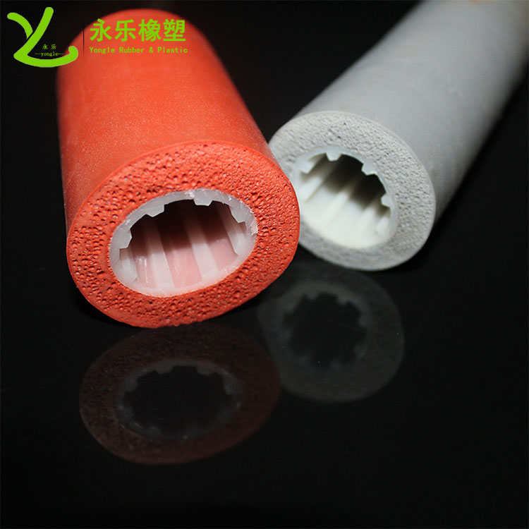 復合發(fā)泡硅膠管，耐高溫發(fā)泡硅膠管，保溫發(fā)泡硅膠管