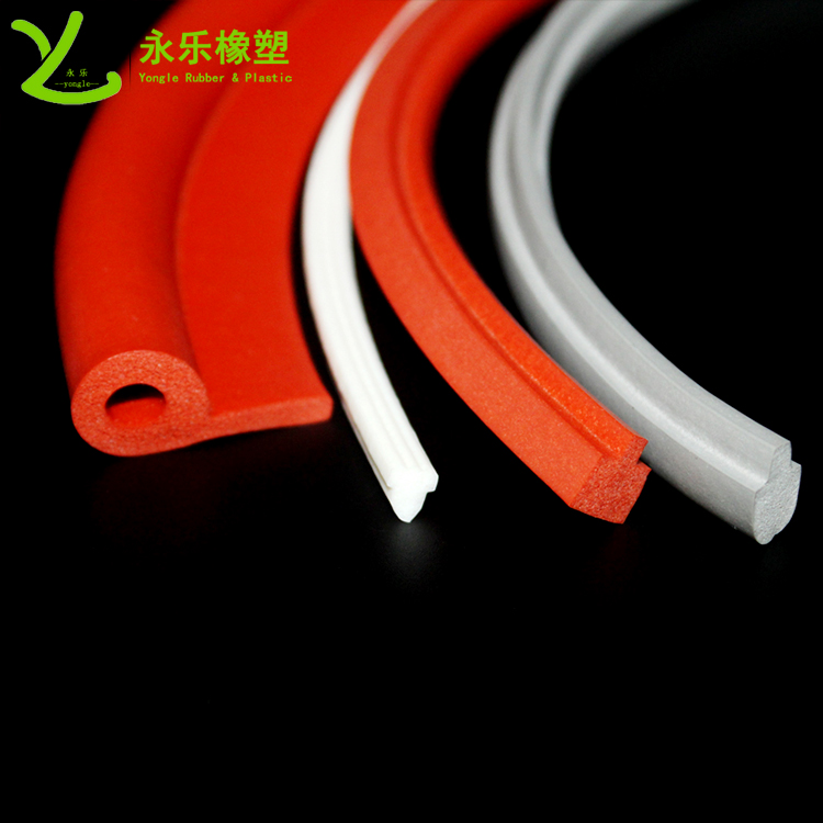 擠出發(fā)泡密封條，定制硅膠發(fā)泡密封條，耐高溫發(fā)泡硅膠密封條