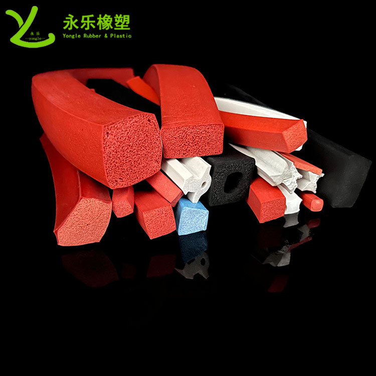 河西擠出發(fā)泡硅膠條，防水發(fā)泡硅膠條，耐高溫發(fā)泡硅膠條